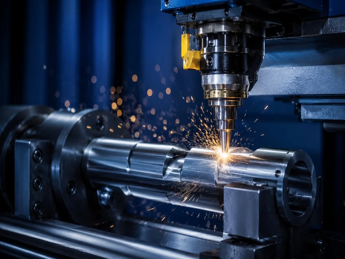 Precision CNC metal manufacturing with sparks